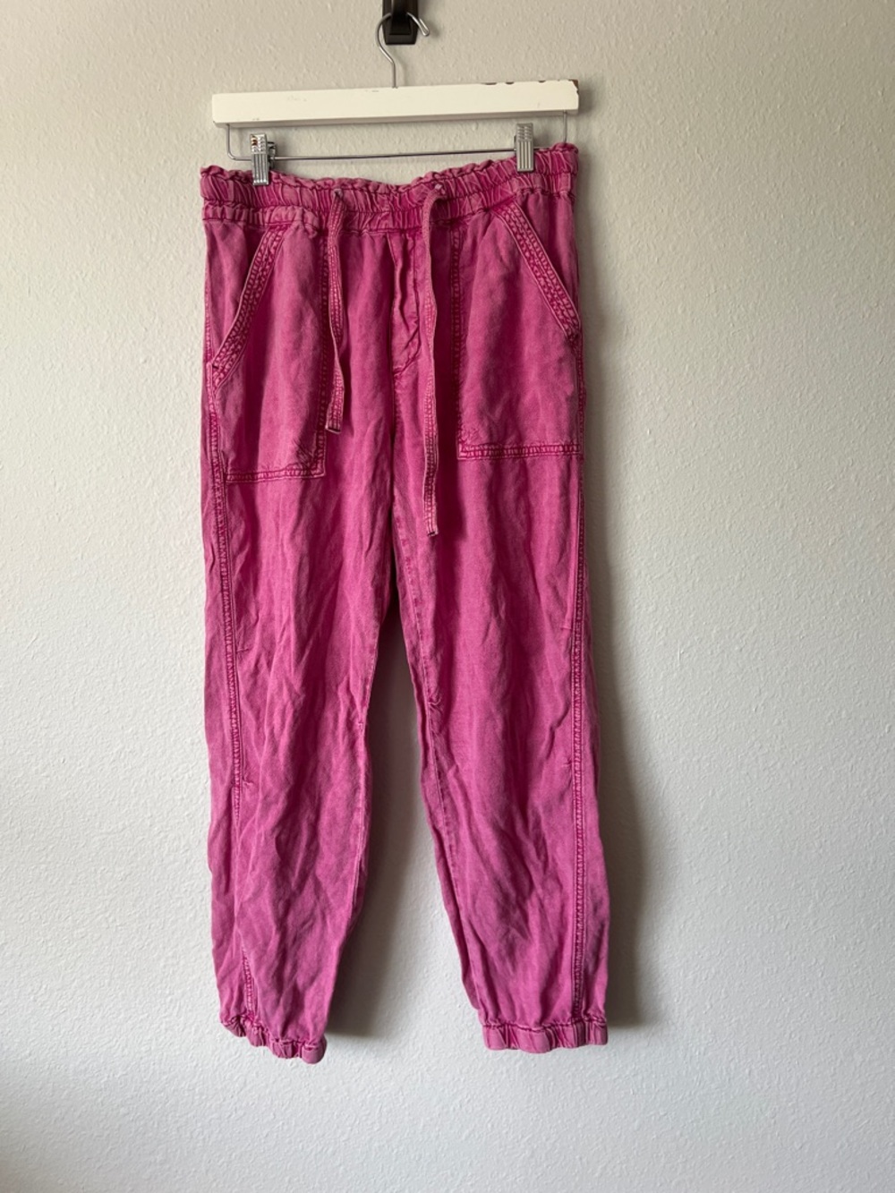 Anthropologie Rhys Utility Linen Blend Jogger Pants - Picture 3 of 4